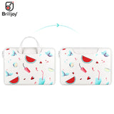 Unisex Portable PU Leather Laptop Sleeve Bag 13.3-15.4inch