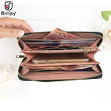 Butterfly Long Wallet Clutch Floral Wristband Bag Female Purse