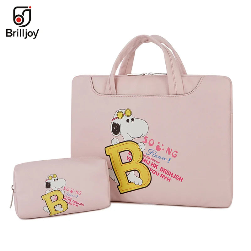Cartoon Painted Laptop Briefcase 13 14 15inch Waterproof Travel Bag