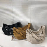 Large Capacity Canvas Shoulder Bag Crossbody Tote Bag