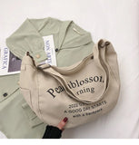 Large Capacity Canvas Shoulder Bag Crossbody Tote Bag