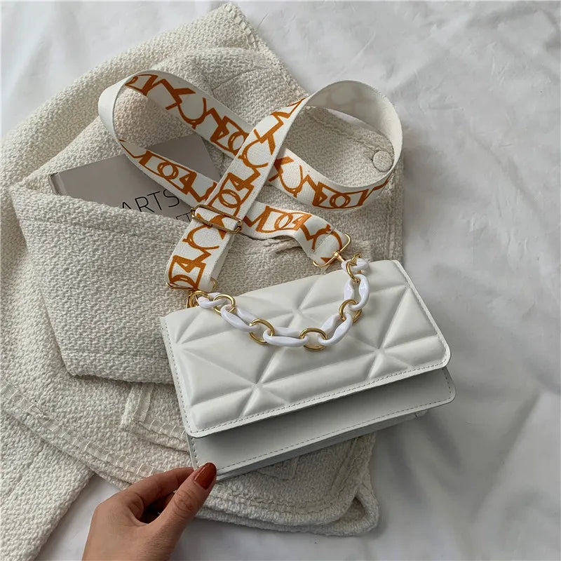 Broadband Casual Bag Women Shoulder Square Bag Messenger Bag