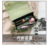 Contrast Leather Crossbody Bags for Women