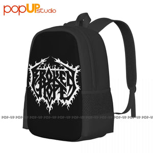 Broken Hope Band Backpack Large Capacity Gym Foldable