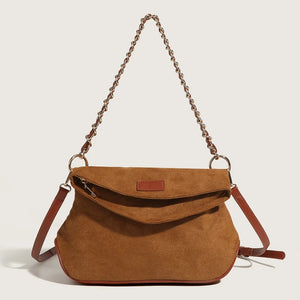 Brown Women's High-Quality Matte Tote Bag with Large Capacity