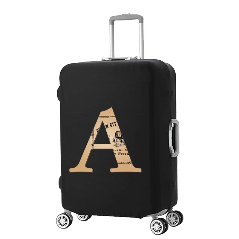 Brown Luggage Cover Elastic Dust Cover 18-32 Inch Travel Accessories