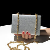 Brown Leather Clutch Crossbody Bag for Women