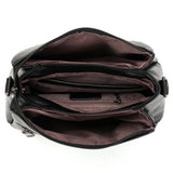 Women's Brown Sheepskin Leather Shoulder Bag Crossbody Purse