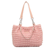 Bubble Flower Shoulder Bag Girls Student Vest Shopping Bags