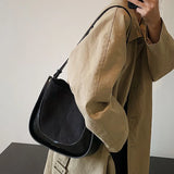 Women's Bucket Bag Autumn Winter Large Capacity Messenger Shoulder Tote Bag