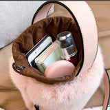 Faux Fur Winter Bucket Bag Women Shoulder Crossbody Bag Plush Hand Bags