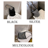 Diamond Inset Bucket Bag for Women Summer Beach Party B024