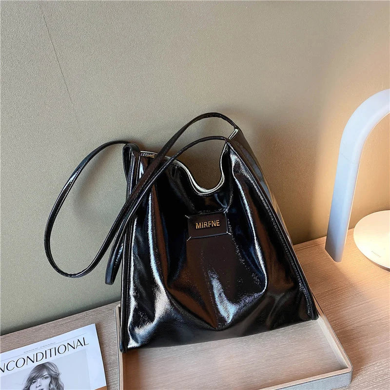 Soft Leather Shoulder Bag Large Capacity Crossbody Bag for Women