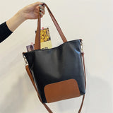 Bucket Leather Women's Bag Shoulder Bag Large Capacity Crossbody Bag