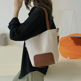 Bucket Leather Women's Bag Shoulder Bag Large Capacity Crossbody Bag