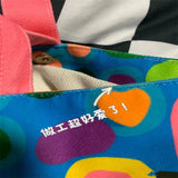 Animal Cartoon Canvas Tote Bag Magnetic Buckle Women Hand Carry Bags