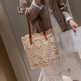 Lace Women Tote Bag Summer Shoulder Handbag