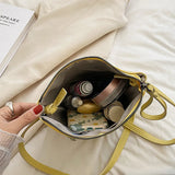 Bucket Shoulder Bags for Women High Leather Crossbody Bag Classic Handbags