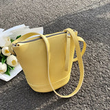 Bucket Shoulder Bags for Women High Leather Crossbody Bag Classic Handbags