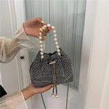 Diamond Bucket Bag Women's Large Capacity Single Shoulder Messenger