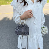 Diamond Bucket Bag Women's Large Capacity Single Shoulder Messenger