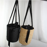 Straw Bag Knitted Flower Beach Storage Messenger Bag Woven Shoulder Bags