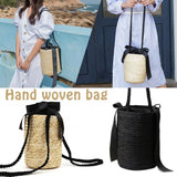 Straw Bag Knitted Flower Beach Storage Messenger Bag Woven Shoulder Bags