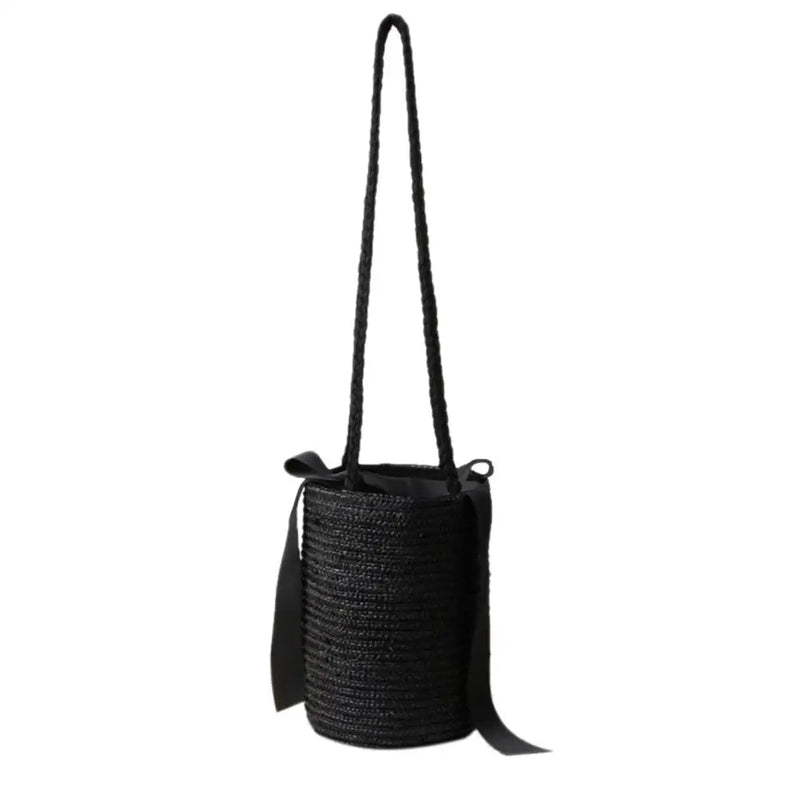 Straw Bag Knitted Flower Beach Storage Messenger Bag Woven Shoulder Bags