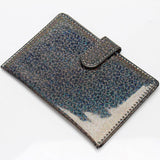 Star Glitter Passport Holder Button Leather Ticket Holder