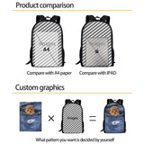 Bull Terrier School Bags for Girls Boys Teenages Schoolbag Dog Printing
