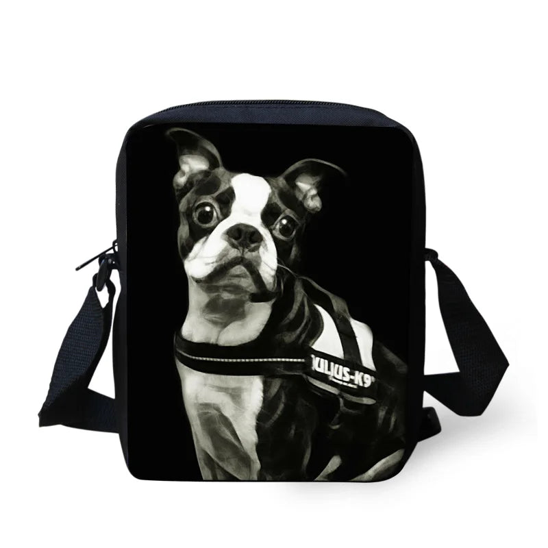 Bulldog Mini Cross-body Bag Casual Messenger Bags