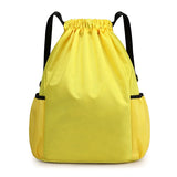 Large Capacity Drawstring Fitness Bag, Pocket Backpack for Men and Women