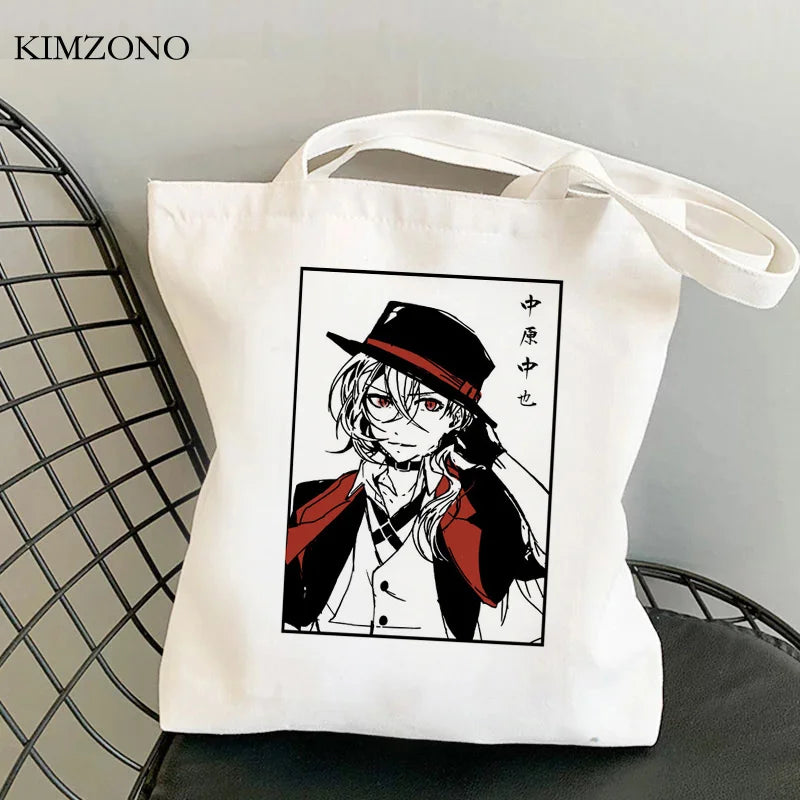 Bungou Stray Dogs Jute Eco Tote Bag Cotton Shopper