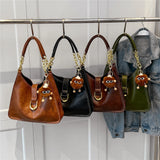 Vintage Underarm Shoulder Bags for Women - Large Capacity Handbags