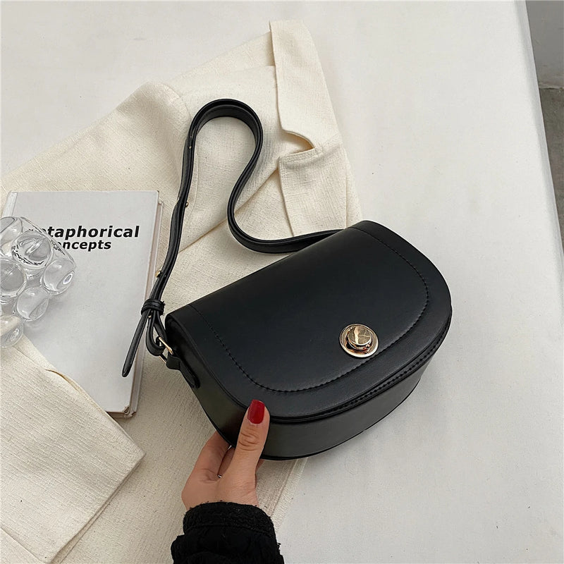 Vintage Twist Lock Crossbody Purse Ladies Handbags