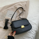 Vintage Saddle Small Shoulder Bags For Women Crossbody Bag PU Leather