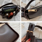 Vintage Wide Strap Shoulder Bags For Women Large Capacity Work Crossbody