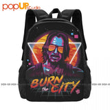 Samurai Backpack Large Capacity Bookbag Art Print Sports Bag
