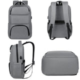 Men's Business Backpack 17'' Laptop Waterproof Travel Bag