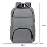 Men's Business Backpack 17'' Laptop Waterproof Travel Bag