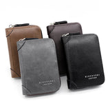 Men's Zipper Wallet Soft Lightweight Money Clip for Traveling
