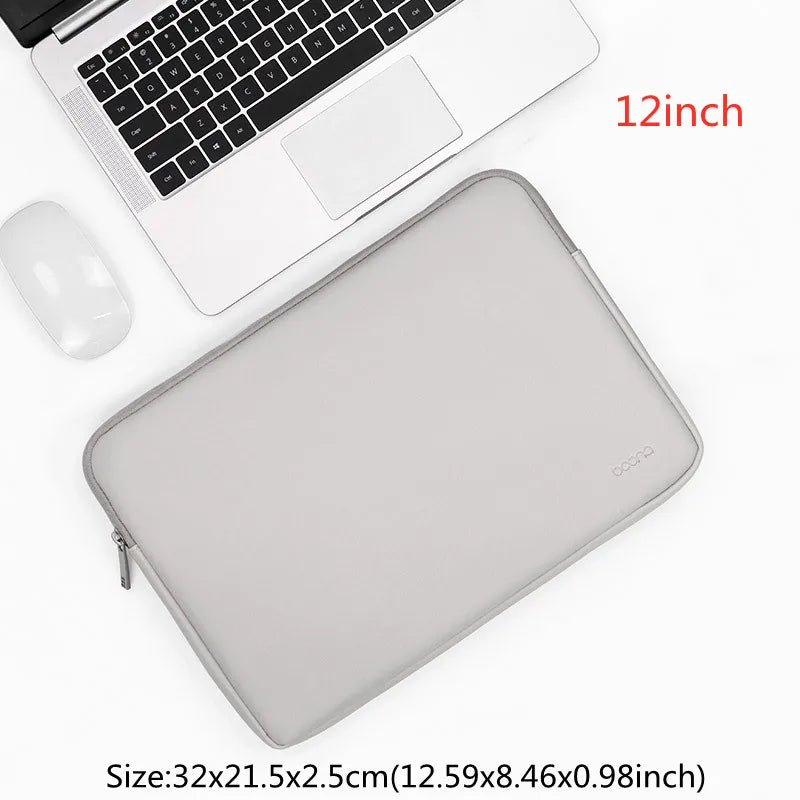 Women's Thin Light Business Laptop Liner Bag File Organize Pouch Handbag