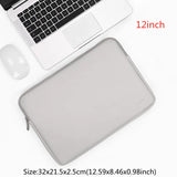 Women's Thin Light Business Laptop Liner Bag File Organize Pouch Handbag