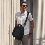 Business Men Pocket Zipper Tote Briefcase Crossbody Shoulder Laptop Bag