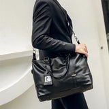 Business Men Travel Handbags High PU Leather Laptop Briefcase