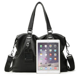 Business Men Travel Handbags High PU Leather Laptop Briefcase