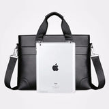 Men's Leather Laptop Briefcase Messenger Bags