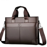 Men's Leather Laptop Briefcase Messenger Bags