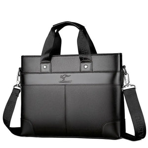 Men's Leather Laptop Briefcase Messenger Bags