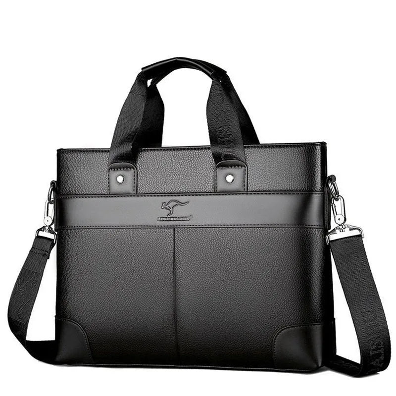Men's Leather Laptop Briefcase Messenger Bags